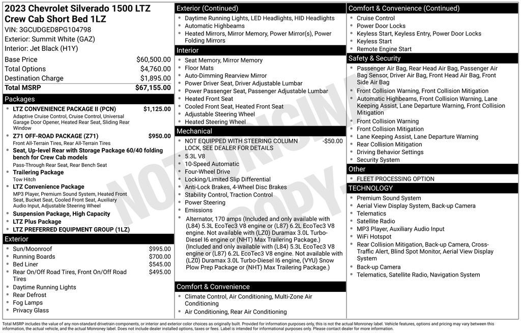 2023 Chevrolet Silverado 1500 LTZ