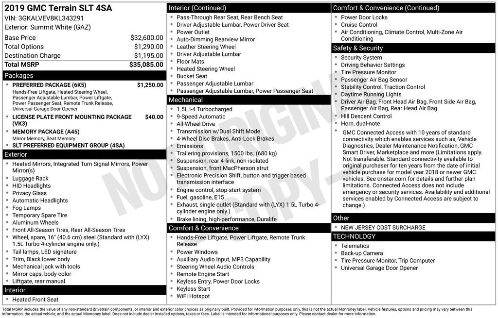 2019 GMC Terrain SLT