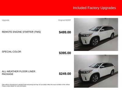 2018 Toyota Highlander Limited Platinum