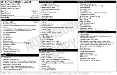 2018 Toyota Highlander Limited