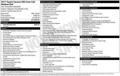 2017 Toyota Tacoma SR5 V6