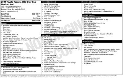 2021 Toyota Tacoma SR5 V6