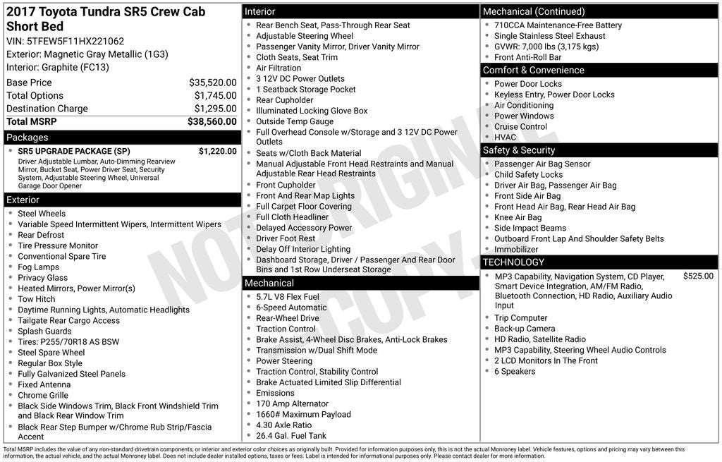 2017 Toyota Tundra SR5 CrewMax