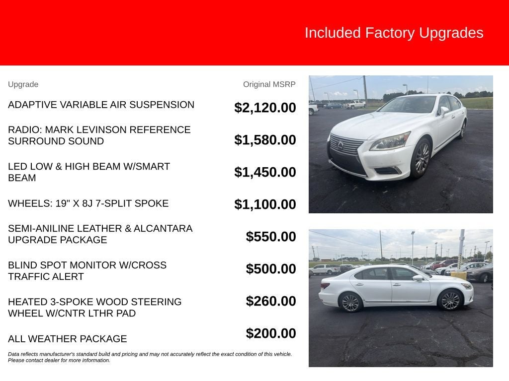 2015 Lexus LS 460 L