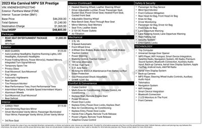 2023 Kia Carnival SX Prestige