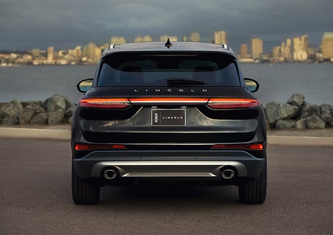 The rear lighting of the 2024 Lincoln Corsair® SUV spans the entire width of the vehicle.