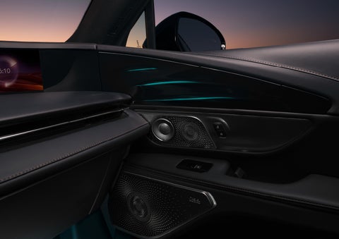 Selectable ambient lighting glows in the passenger door panel. | Gray-Daniels Lincoln in Brandon MS