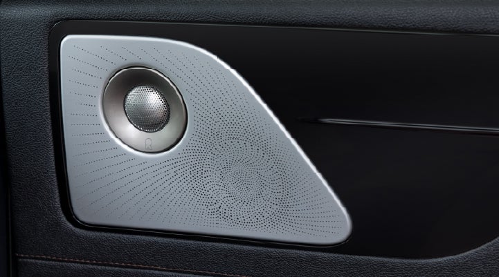 A close-up view of the available Revel® Ultima 3D Audio System. | Gray-Daniels Lincoln in Brandon MS