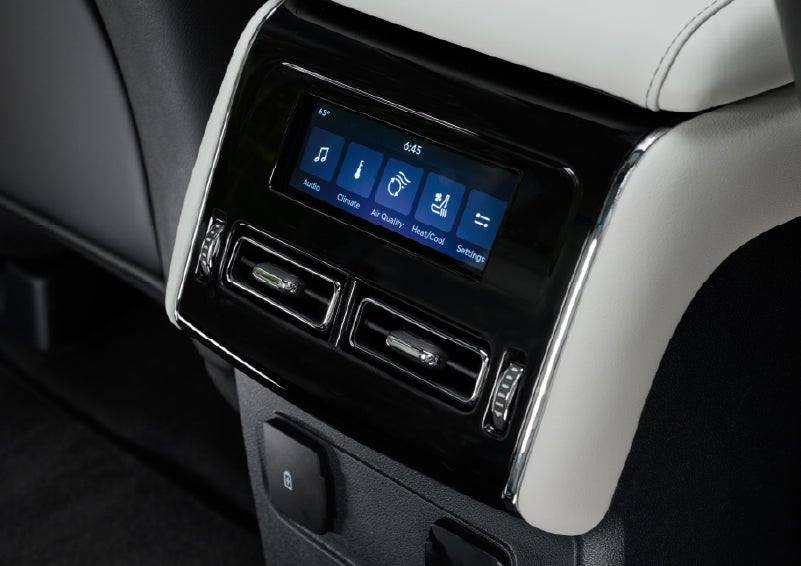 The second row touch screen displays audio and temperature control settings. | Gray-Daniels Lincoln in Brandon MS