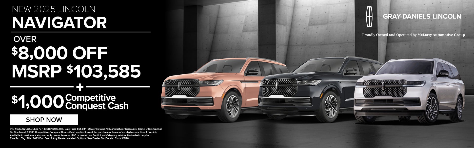 Get a 2025 Navigator for Over $8,000 Off MSRP!