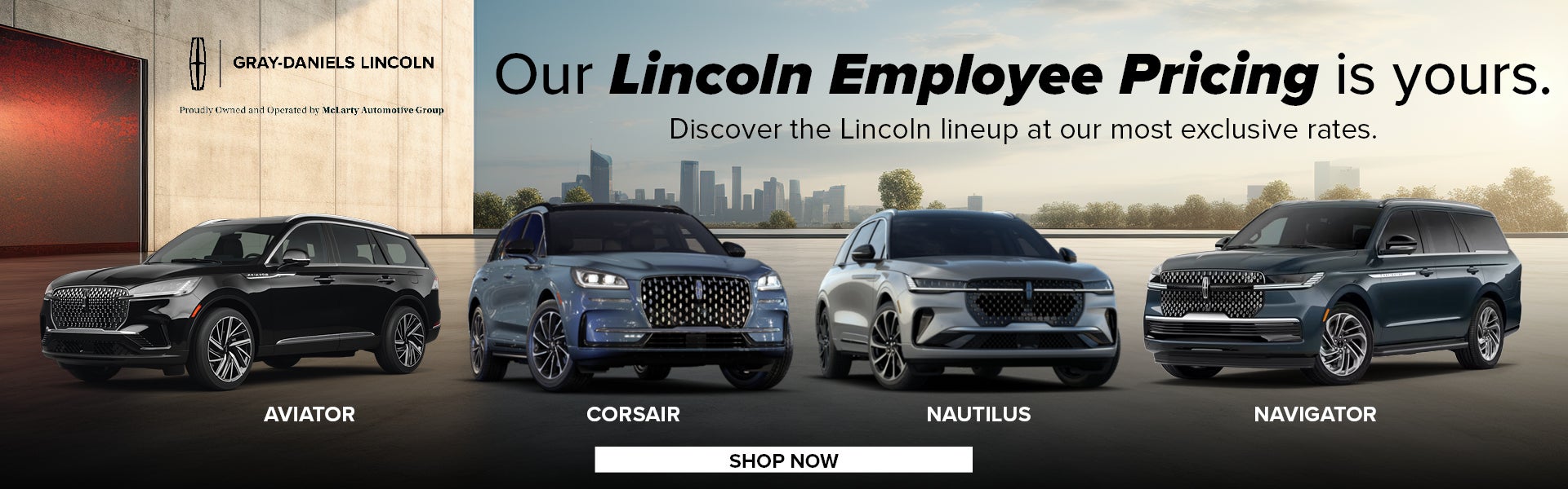 Our Lincoln Employee Pricing is yours.